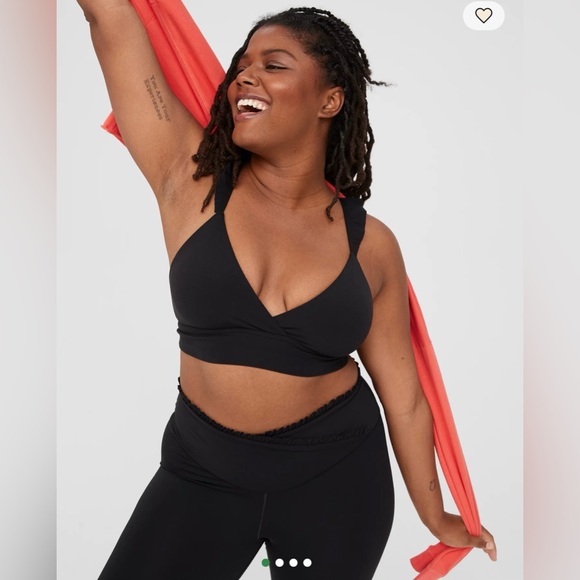 OFFLINE By Aerie Real Me XTR Ruffle Strap Sports Bra Large - Picture 2 of 10